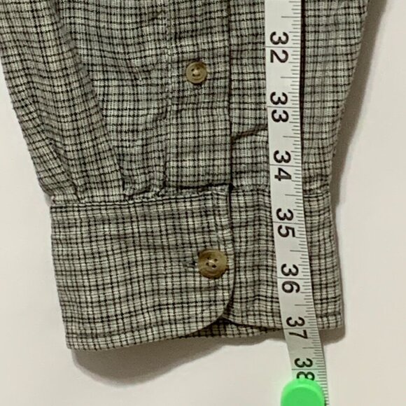 Windfall Mens XXL Gray Plaid Shirt Long Sleeve Button Down Collar Excellent - Picture 8 of 12